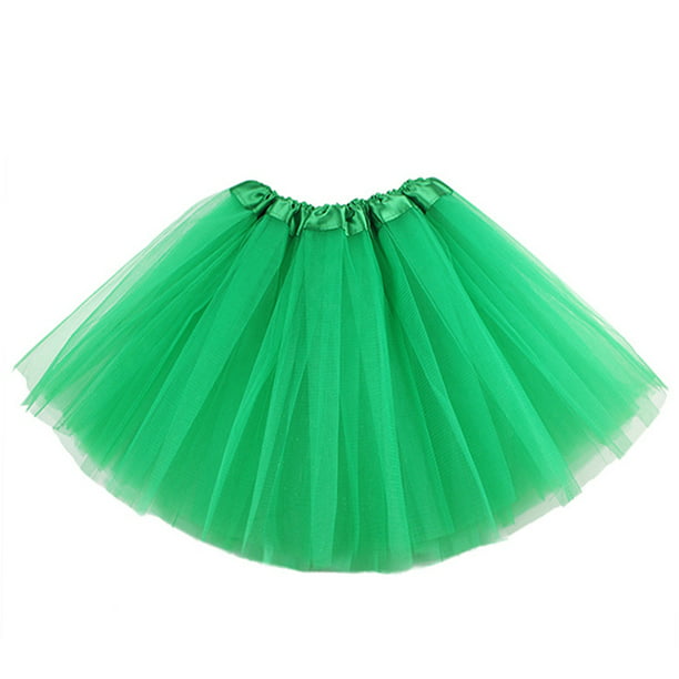 Conjunto de falda de tul verde para mujer y niña falda tutú para disfraz  del Día de San Patricio (A) FLhrweasw Para estrenar