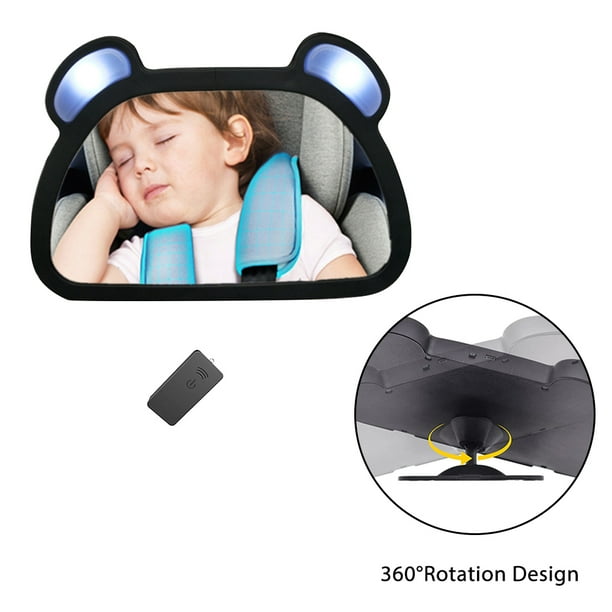  Espejo de auto para bebé, espejo de asiento de auto