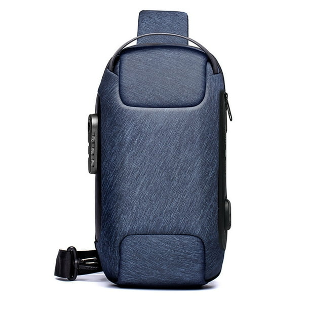 Mochila Bolso Pecho Cruzado Para Hombre Mujer Usb