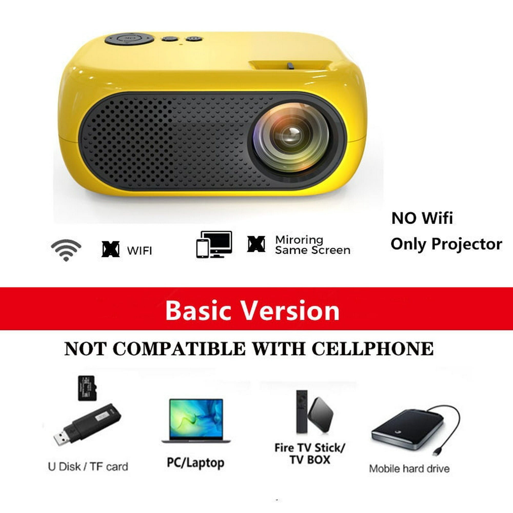 Xidu-miniproyector Led Full Hd 1080p, Compatible Con Teléfono Android,  Iphone, Ipad, Stick, Roku, Chromecast Beamer - Proyectores - AliExpress