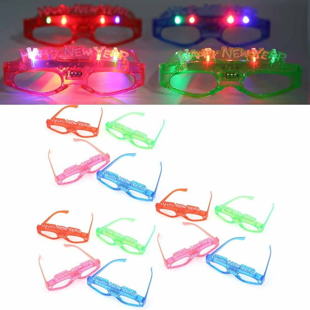 Gafas Luminosas LED, 12 Piezas Gafas Led Gafas para Fiestas Gafas