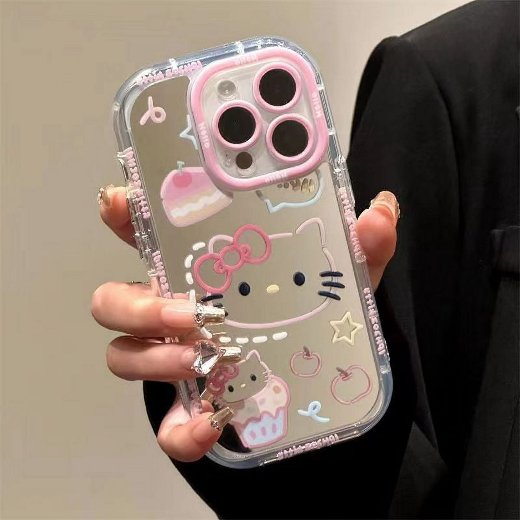 Funda Original Compatible Con Iphone Xr Con Un Diseño De Hello Kitty Lazos  Rojos Y Topos con Ofertas en Carrefour