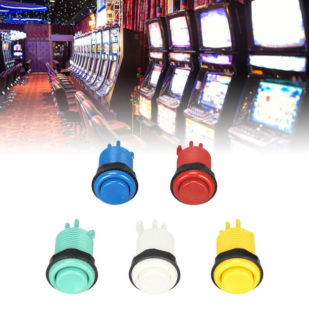 Botón pulsador de juego Arcade de 28mm, 5 colores, piezas de