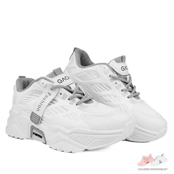 comprador horizonte ventaja Tenis De Mujer Dama Sneakers Deportivos Casuales Moda Gaon Blanco Gaon  Sneakers | Walmart en línea