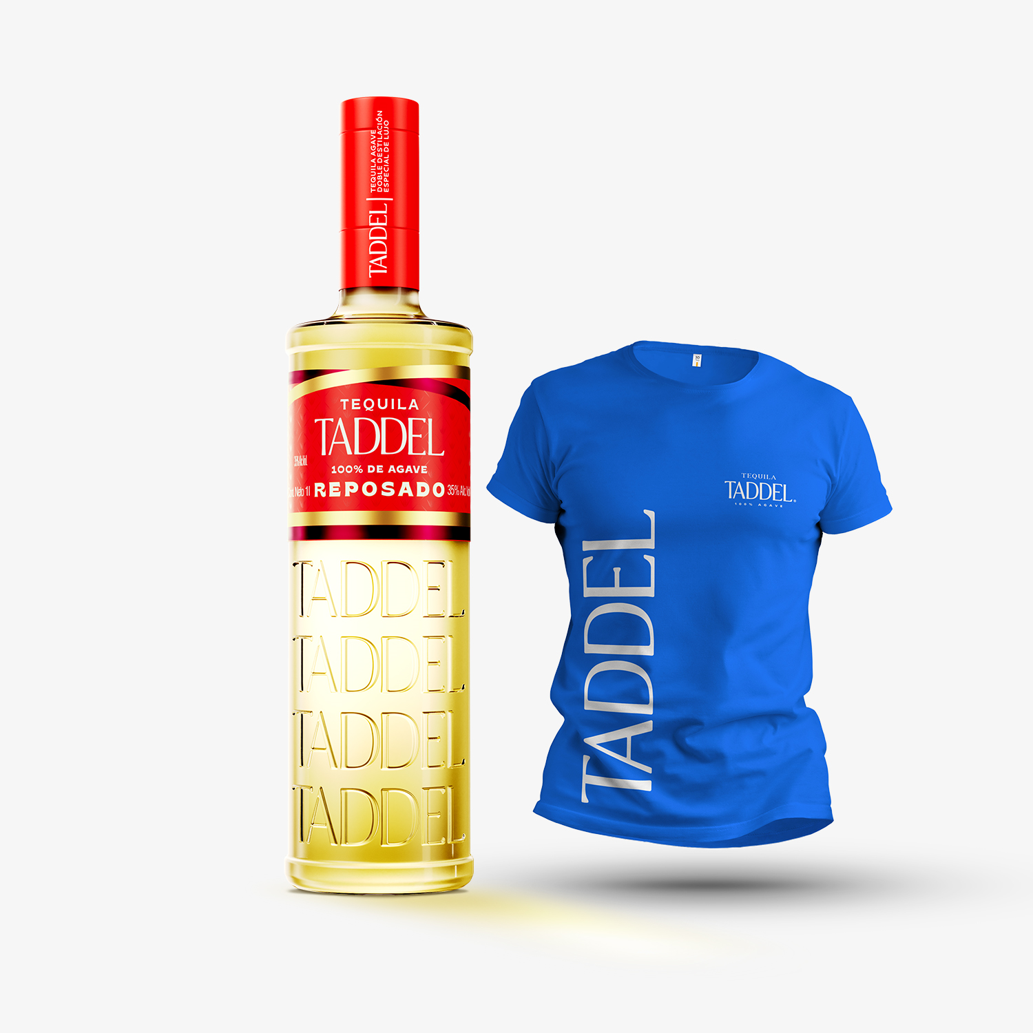 Tequila Taddel Reposado 750ml + Playera Taddel | Walmart en línea