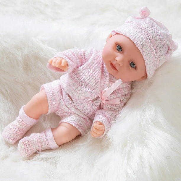 Reborn Baby Doll Vinilo Niño con grandes ojos Realista Bebé Juguete Niños  Regalo