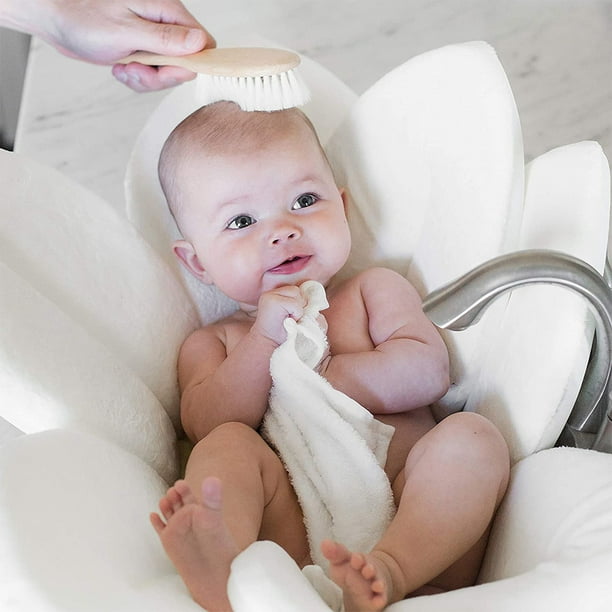 Cepillo De Madera Para Bebés Recién Nacidos, Peine Suave