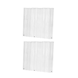 Cortina bano PVC forro transparente 180x200 cm.