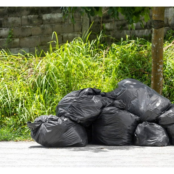 Bolsas de basura, (10 unidades) Bolsas de basura grandes negras