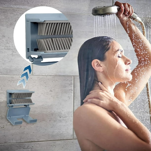 Trampa de pelusa para pared de ducha azul de 1 pieza, trampa de pelusa para  alcantarillado de ducha, protector de alcantarillado con trampa de pelusa  para ducha de baño, fácil de instalar