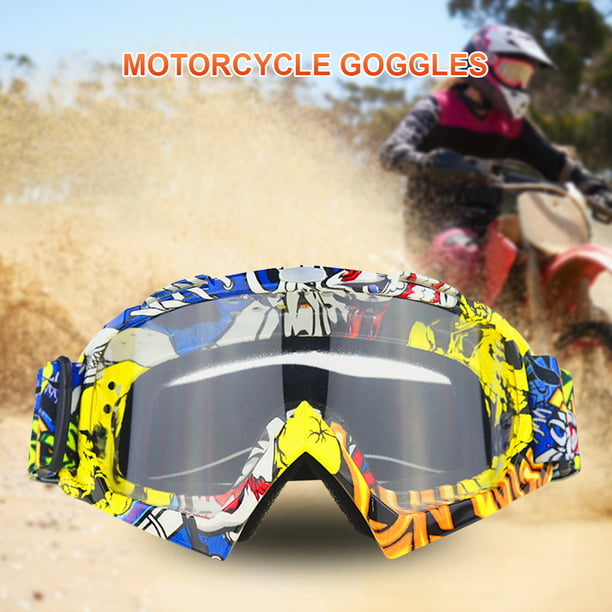  Gafas de motocross para hombre y mujer, gafas de motocicleta,  casco todoterreno : Automotriz