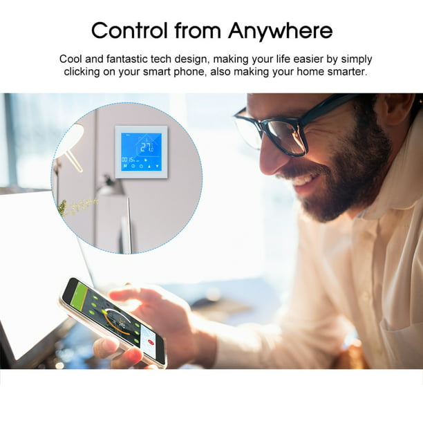 Termostato Wifi compatible con Google Home Alexa (caldera de gas de agua  wifi 3a)