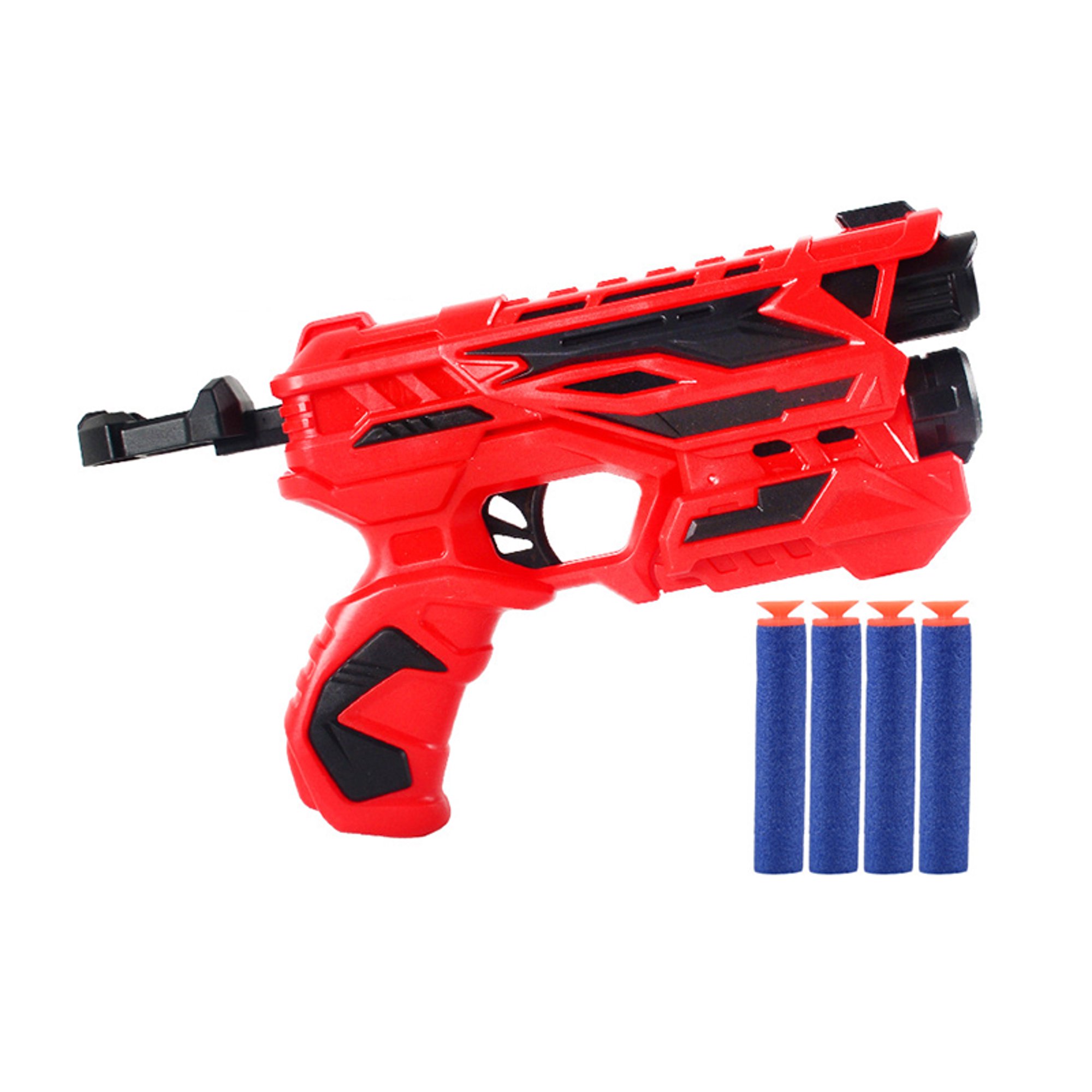 Pistola de juguete sin letalidad Battle Blasters con balas de espuma suave  para disfraz de entrenamiento o juego (negro x 2)