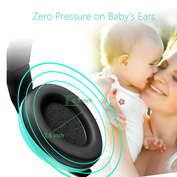 Audífonos infantiles con cancelación de ruido – Auriculares para bebés para  ruido, para avión, protección de orejeras, auriculares con cancelación de