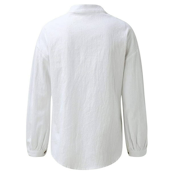 CUNYI Camiseta de cuello alto para mujer, de manga larga, de algodón, para  mujer