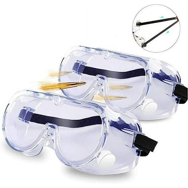 Gafas de seguridad Gafas protectoras Gafas de seguridad Protección para los  ojos Gafas de trabajo de seguridad Gafas de trabajo selladas impactadas  sobre gafas para construcción, bricolaje, laboratorio, soldadura, química  (paquete de