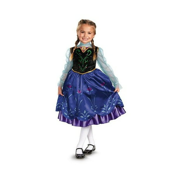 responder Memoria Acostado Disfraz Premium de Anna Frozen Disney Disney Infantil talla 4-6 años |  Walmart en línea