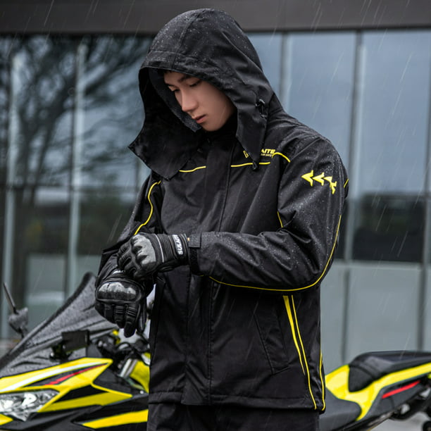 Abrigo deportivo Traje de lluvia impermeable para motocicleta Hombres  Mujeres Ciclismo Chaqueta y pa SULAITE Abrigo deportivo