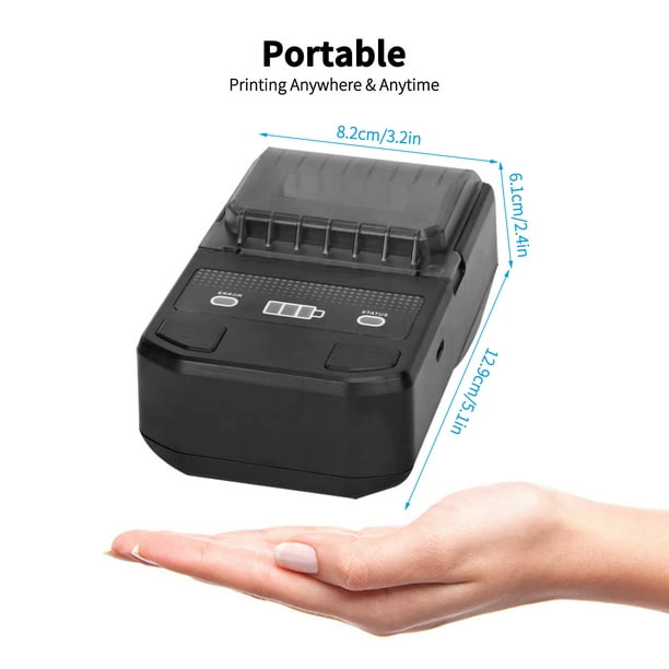 Mini Impresora Térmica Portátil Bluetooth Recargable Ticket