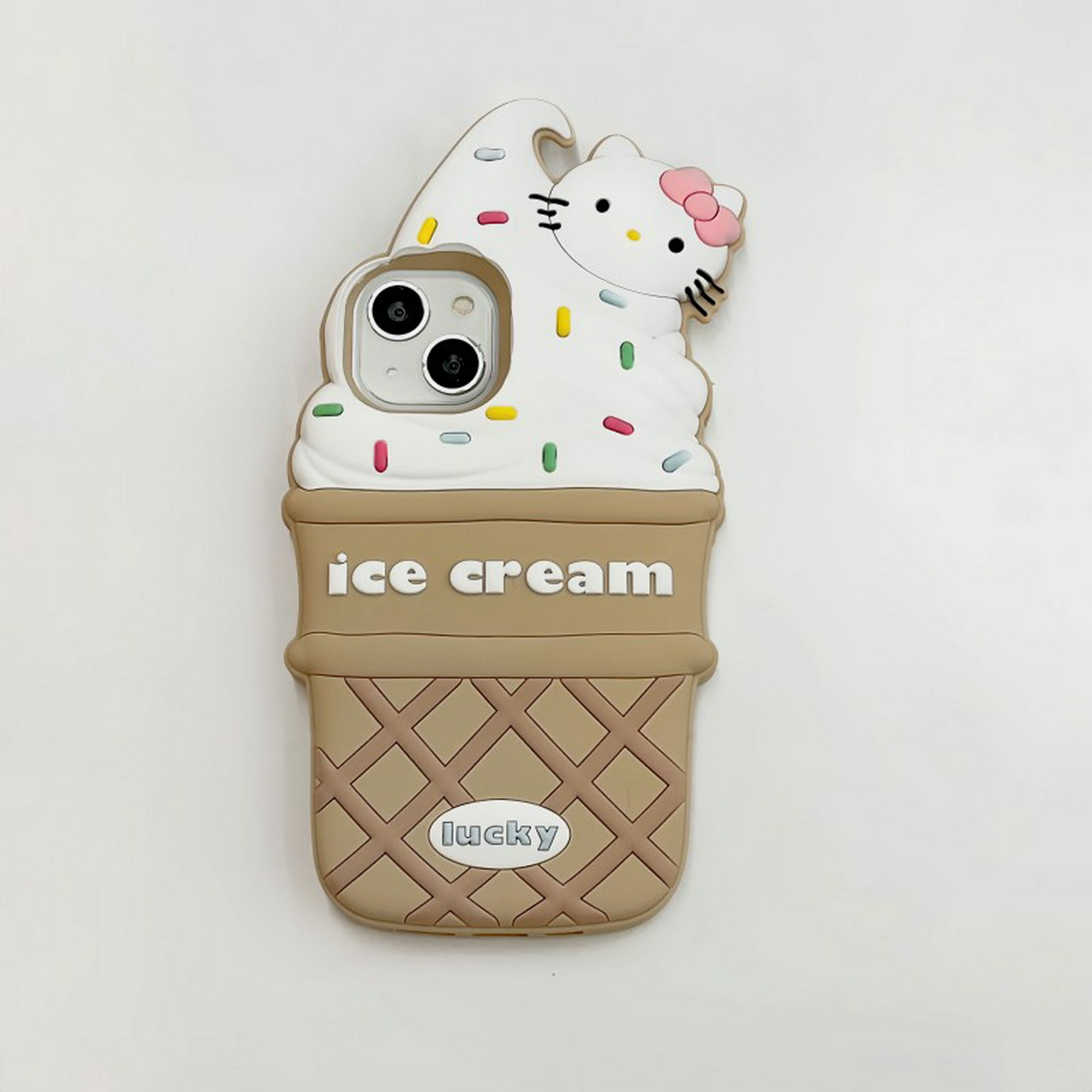 Sanrio hello kitty ice cream funda para teléfono iphone 11 12 13 14 pro max de silicona suave