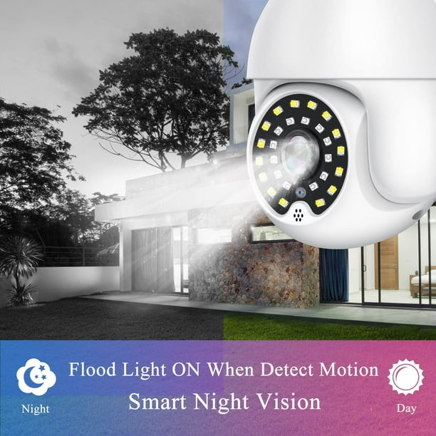 Cámaras para seguridad en el hogar, cámara interior inteligente de 360  grados, cámara inalámbrica resistente a la intemperie al aire libre, cámara  de
