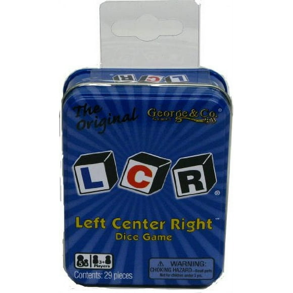 juego de dados lcr left center right  lata azul george  company llc