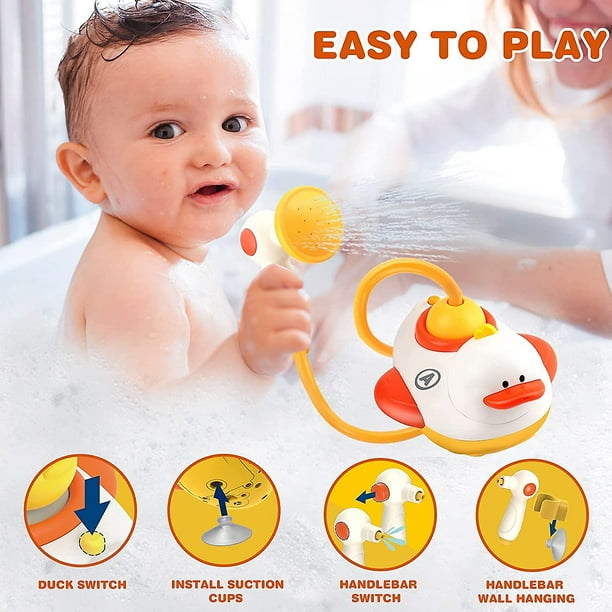 57 juguetes de baño para niños pequeños de 3 a 4 años – Pato Slide Wall  Track Flotante para bañera de agua Juguetes para bebés, niños de 4 a 8  años