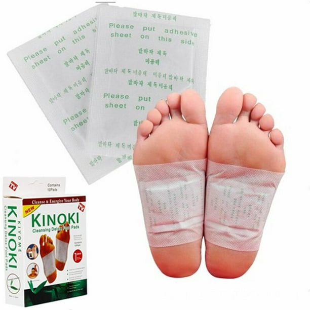 Kinoki parches de desintoxicación a base de hierbas naturales para pies, parches para perder peso pa BANYUO |  Walmart en línea