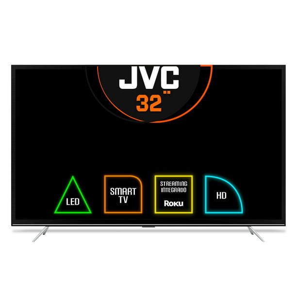 Pantalla Smart TV JVC LED de 32 pulgadas Full HD SI32R con Roku TV