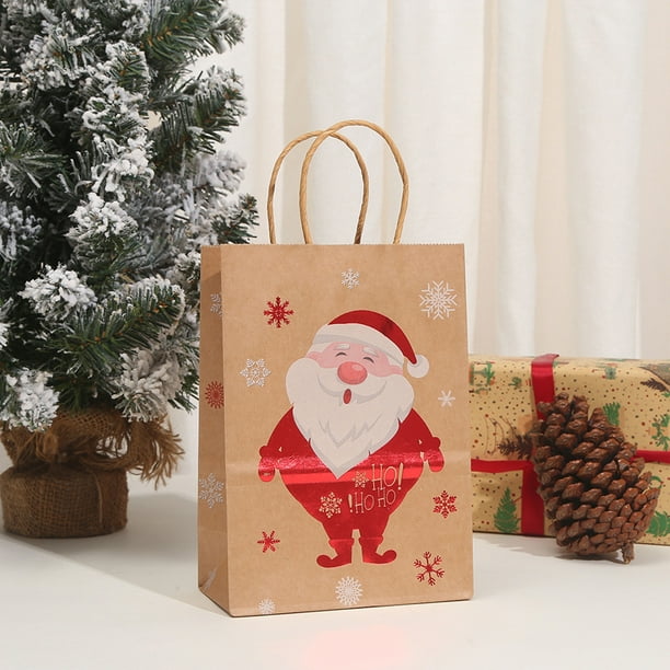 Bolsas de Regalo Navideñas Papa Noel