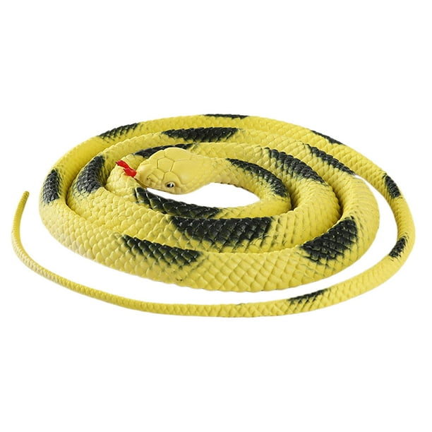 Juego de 12 serpientes de juguete de goma en espiral de 42 pulgadas