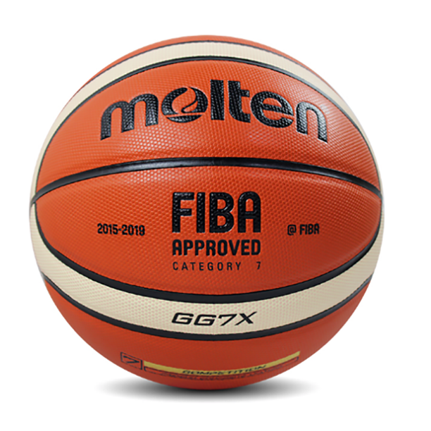 Balón de baloncesto oficial de goma, talla 7 (naranja)