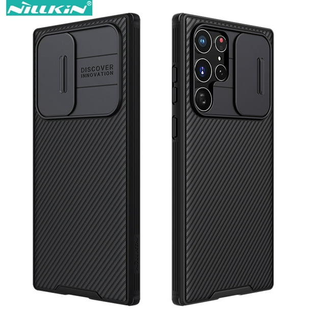 Nillkin-funda para Samsung Galaxy S22 Ultra, carcasa CamShield Pro, con  cubierta deslizante para cámara, Protector duro de PC + TPU comercio de  xuanjing unisex