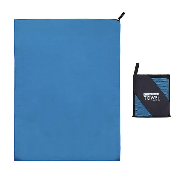 Set 5 toallas microfibra azulinas 39x39cms. sin logo