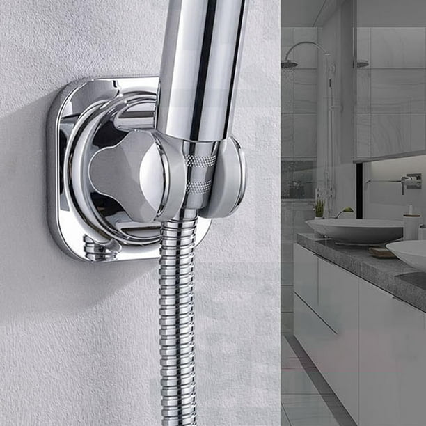 Soporte de ducha de montaje en pared de 1 pieza para cabezal de ducha de  mano Soporte ajustable en altura Gran ángulo ajustable para adaptarse a  cualq