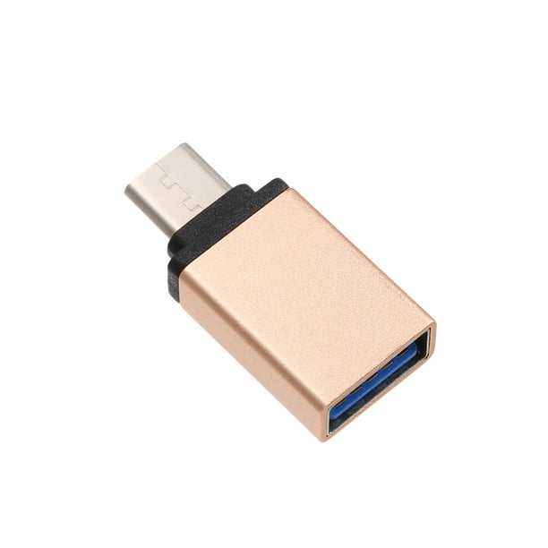 Adaptador de datos USB-C tipo C hembra a micro USB 2.0 de 5 pines macho de  90 grados tipo izquierdo y derecho en ángulo, paquete de 3