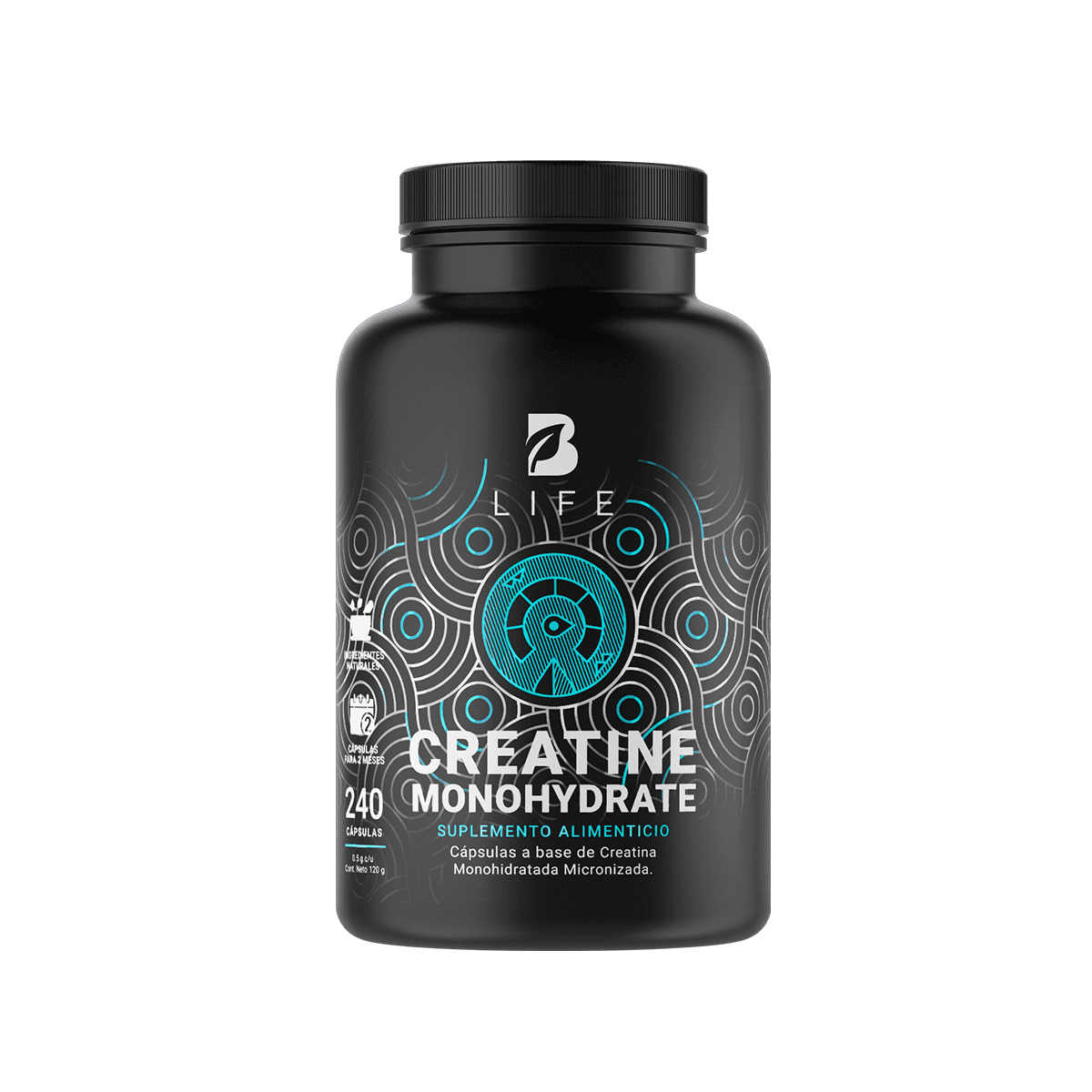 Creatina Monohidratada 240 Caps. Creatine Monohydrate B Life B Life ...