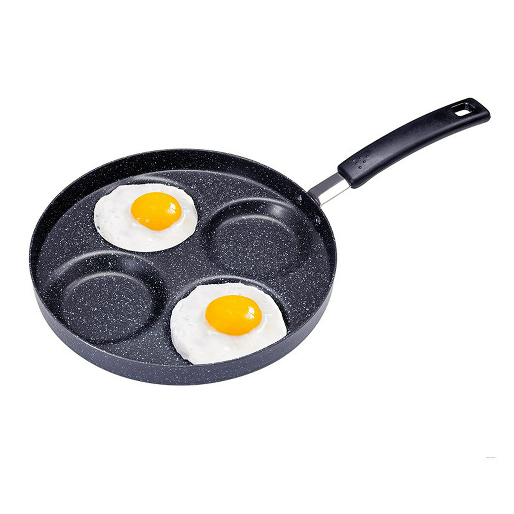Sartén para huevos de 4 tazas, sartén antiadherente de aleación de  aluminio, sartén para huevos fritos y escalfados, sartén para desayuno para  cocina