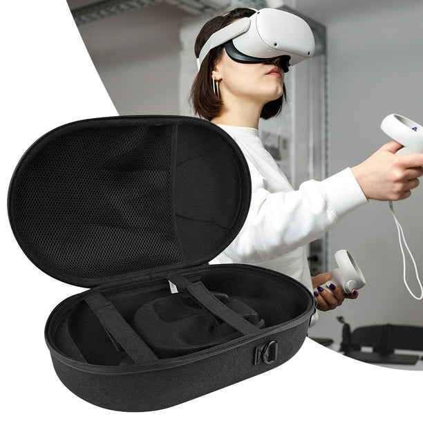 Bolsa de transporte EVA, estuche rígido portátil a prueba de golpes para  auriculares Meta Quest 3 VR