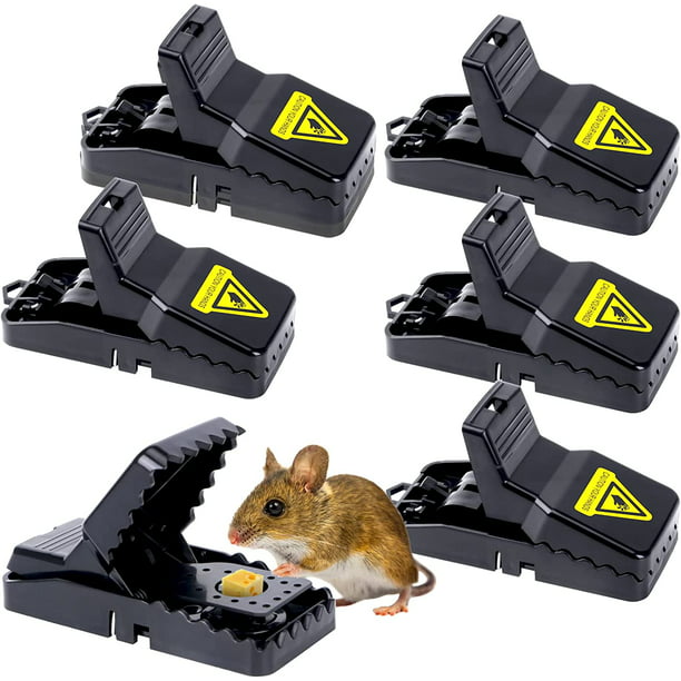 Trampas para ratones para interiores para el hogar, trampas a presión para  ratones, trampas para ratones fáciles de instalar, trampas reutilizables