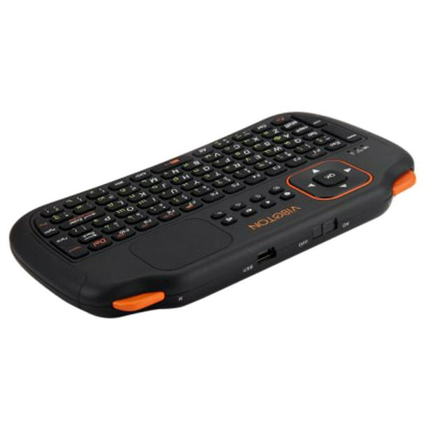 Mini teclado inalámbrico con touch pad para Smart TV marca Steren.