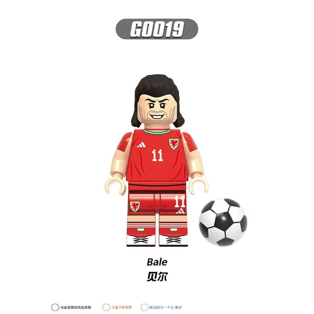 Minifiguras De Fútbol Lego Bloques De Construcción Messi Ronaldo