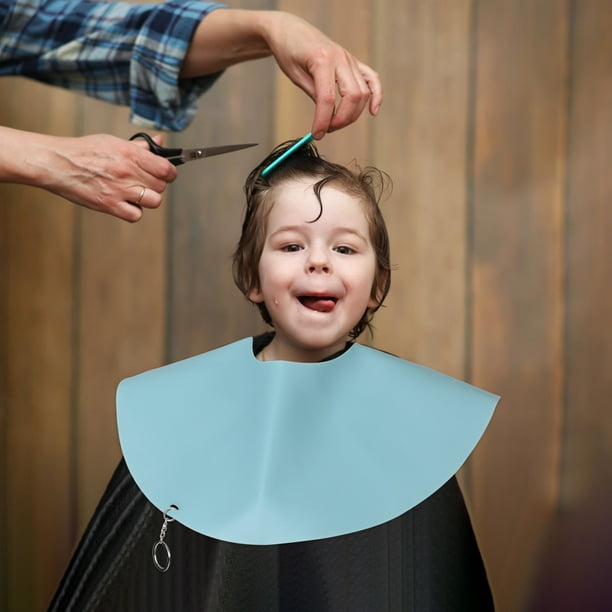 Capa Para Barbero De Corte Impermeable Azul