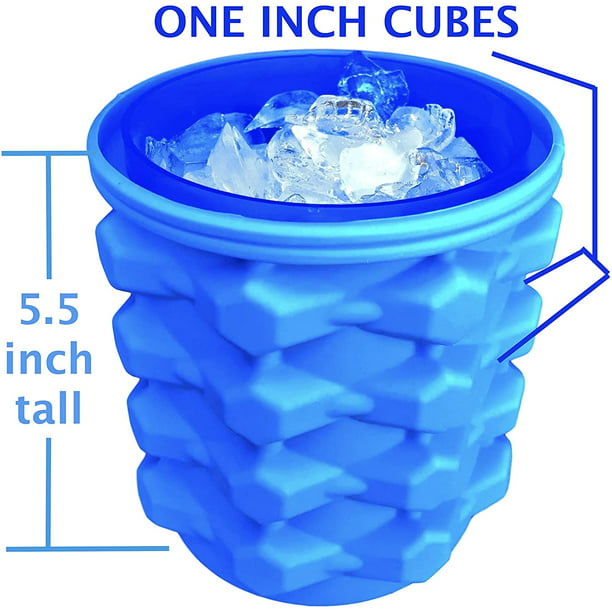 Cubitera de silicona para hacer cubitos de hielo de tamaño grande
