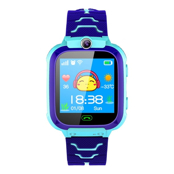 Reloj inteligente para niños, con Gps, ranura Sim y Cámara en Azul y Rosa.