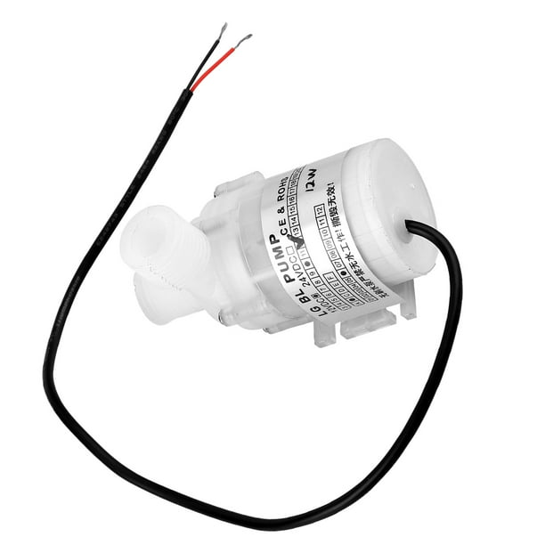 Bomba de Agua, 12V DC 12W Micro White Bomba de Agua DC sin Escobillas Bomba  de Agua Sumergible de Grado Alimenticio Ultra Silenciosa para Bebedero,  Bombas Sumergibles ANGGREK Otros