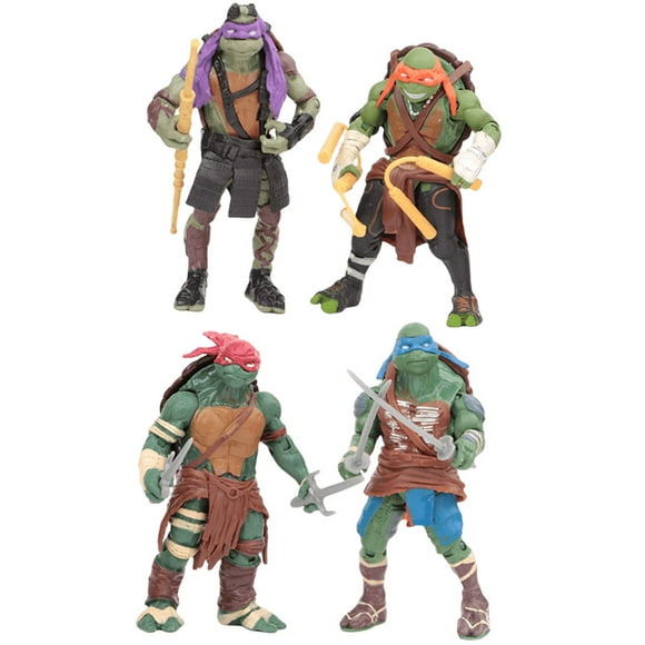 teenage mutant ninja turtles  paquete de 4 figuras clásicas de las tortugas mutantes ninja de 12 cm