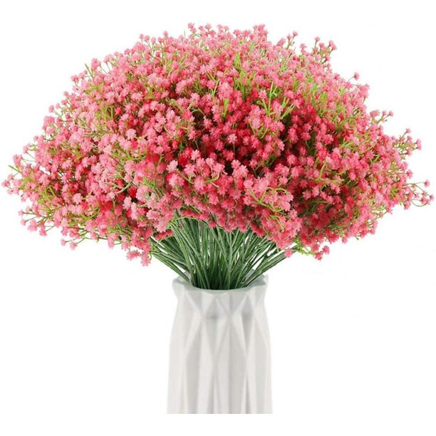 Cabilock Ramo de flores artificiales, ramas, flores falsas: 5 unidades,  ramos de rosas de tallo de flores de tacto real para arreglos florales