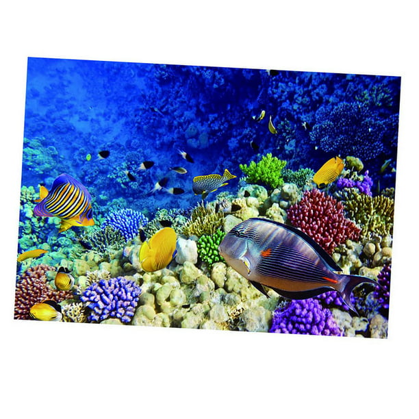 Khall Fish Tank Background Poster, Pvc Fish Tank Poster, Seabed Background For Fish Tank Aquarium 61x41cm 61x41cm