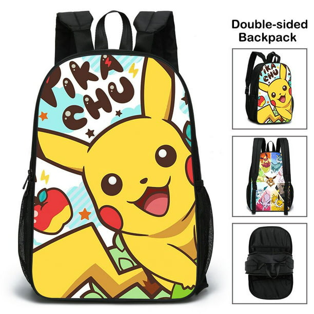 Mochila Pokemon Pikachu para niños, mochila de dibujos animados, gran  capacidad, regalos para hombres zhangyuxiang unisex